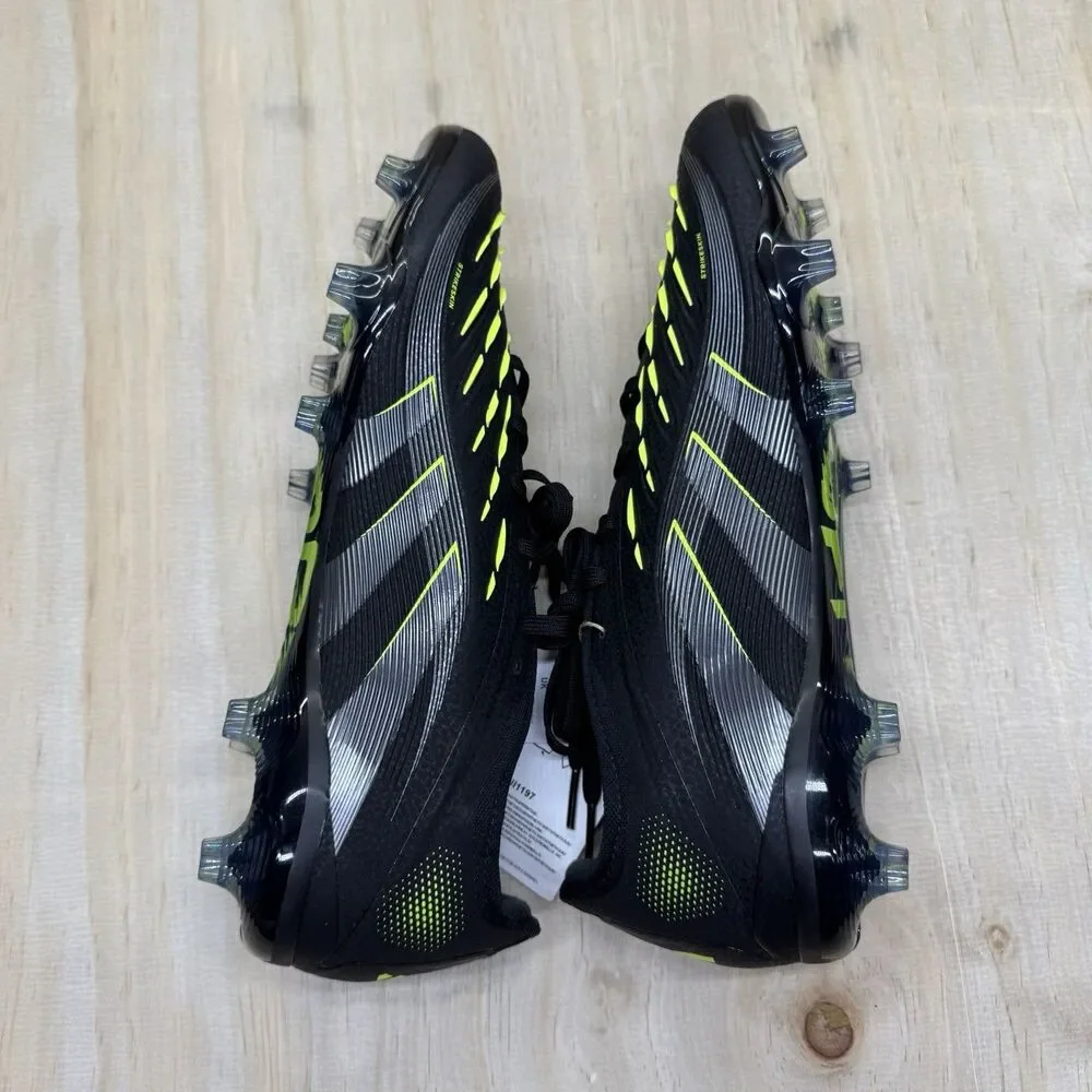 NEW Adidas Predator Pro Firm Ground Soccer Cleats Black Mens Size 10 JI1197